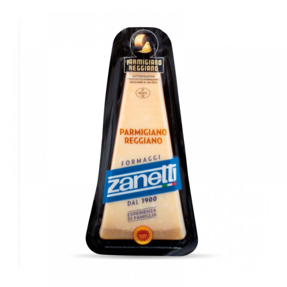 PARMIGIANO REGGIANO ΚΟΜΜΑΤΙ 200γρ. ZANETTI ΙΤΑΛΙΑΣ