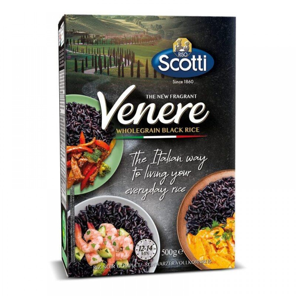 ΡΥΖΙ ΜΑΥΡΟ VENERE 500γρ. SCOTTI ΙΤΑΛΙΑΣ